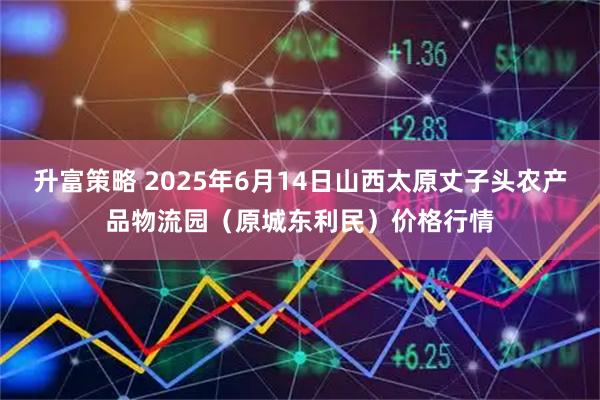 升富策略 2025年6月14日山西太原丈子头农产品物流园（原城东利民）价格行情